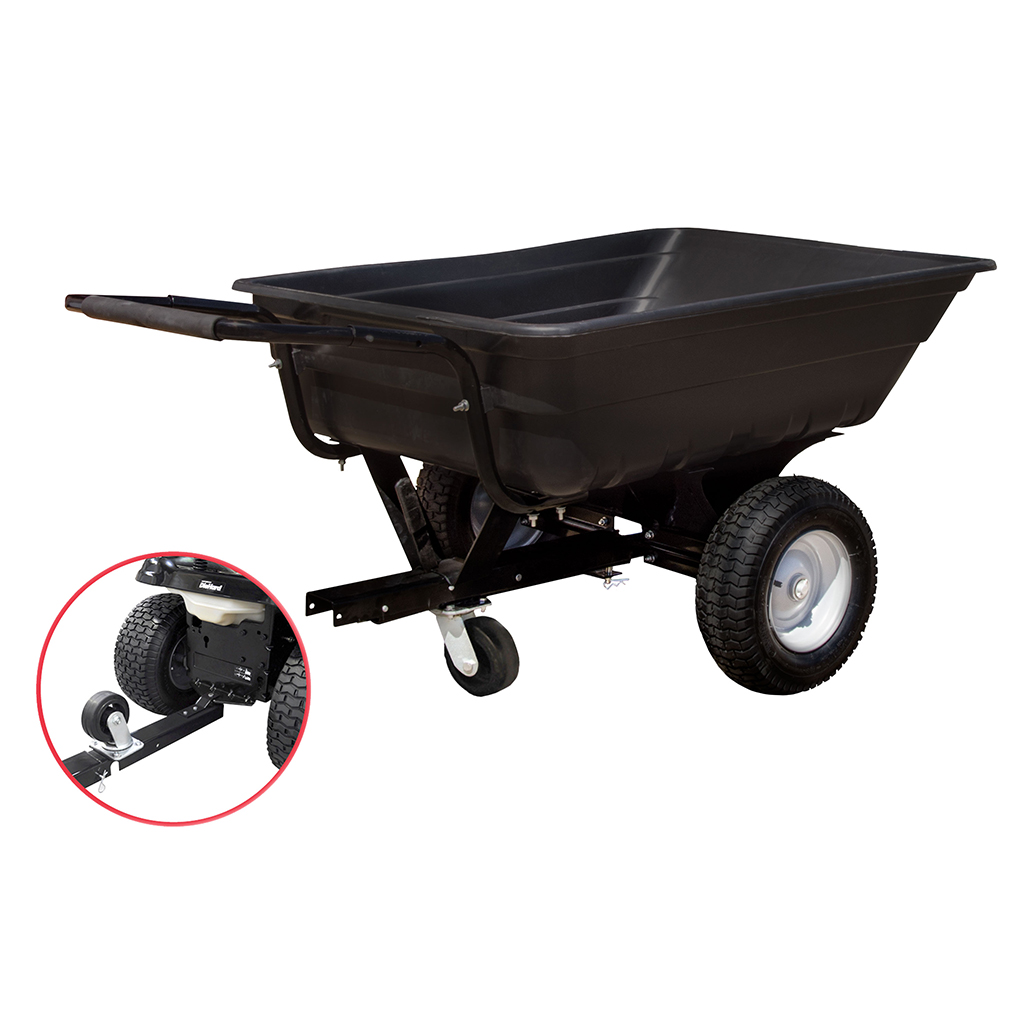 Universal Trailer/Poly Garden Cart with Narrow Wheels & Tipping Tray