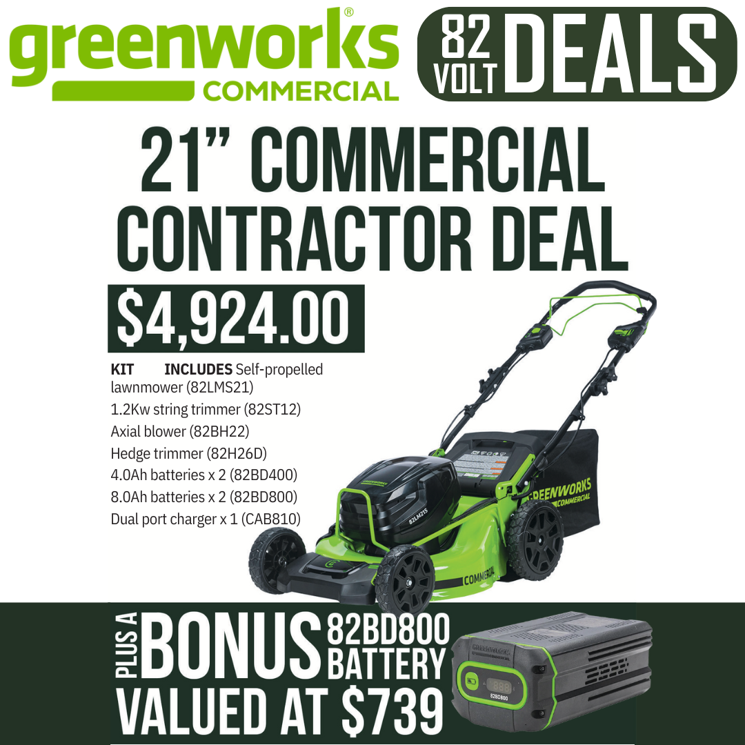 Greenworks 82V - 21" Commercial Contractor Deal!