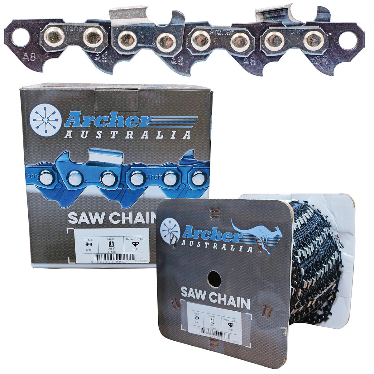 Archer Chain Reel - 3/8", .058", 100ft, Full Chisel