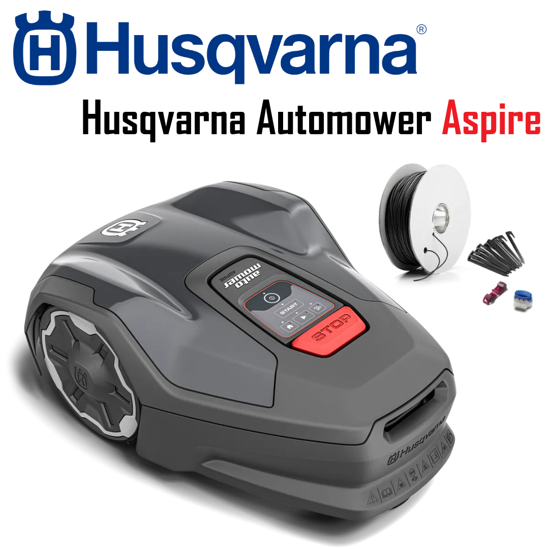 Husqvarna Automower® Aspire™ R4 Robotic Mower with installation kit - 400 m²