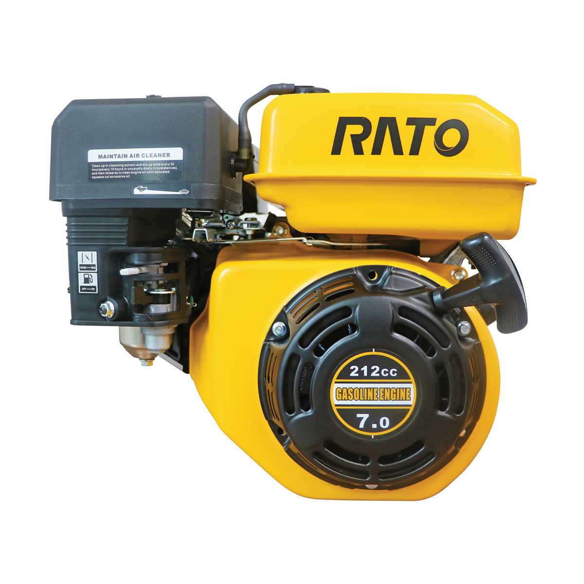 RATO 7hp Engine – 19mm Keyed Horizontal Crankshaft