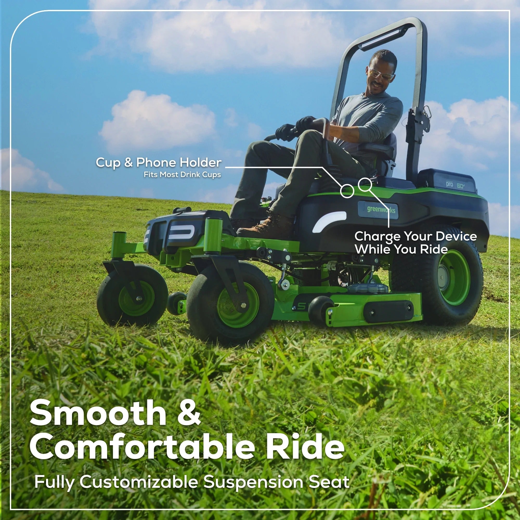 Greenworks 60V MaximusZ 54” Zero Turn Mower