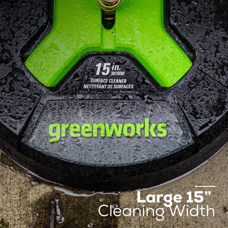 Greenworks 15” Rotating Surface Cleaner – Suits 60V 3000 PSI Pressure Washer